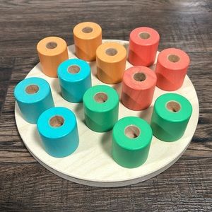 Lovevery Wooden Stacking Pegboard